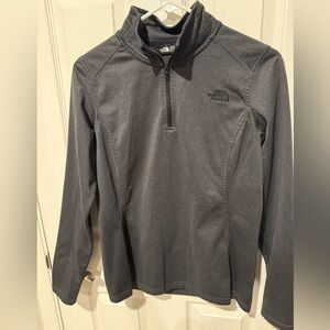 The North Face Dark Gray Half-Zip Pullover Sz Med